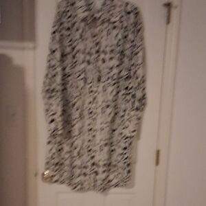 H&M Black and White Patterned Dress